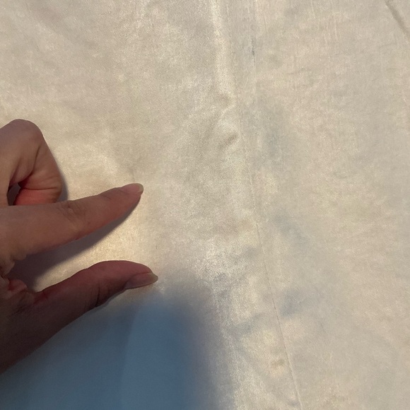 Meshki Chrisley Ivory Cream Satin Maxi Slip Dress XXXL Split Hem - Picture 16 of 16